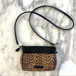 Liz Claiborne Leopard Print Crossbody Purse